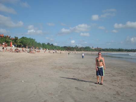 stef on da beach